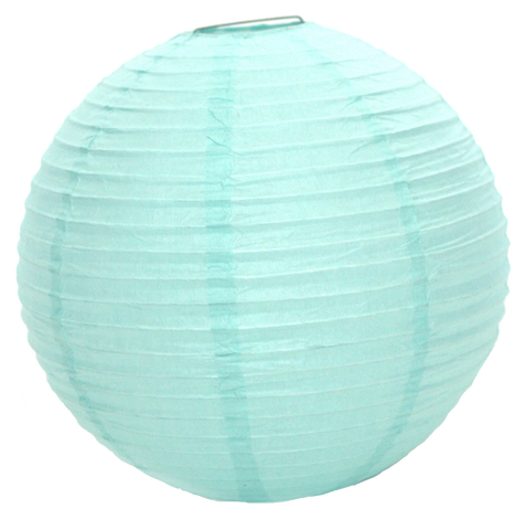 10" Ice Blue Paper Lantern