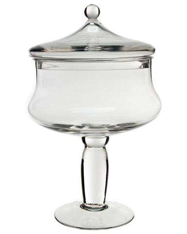 12" Glass  Apothecary Jar