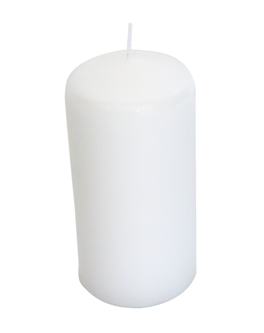 3 x 6 White Pillar Candle