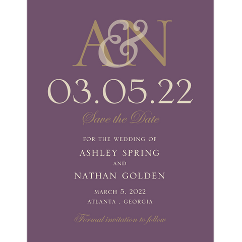 Wedding Paper Divas Monogram Elegance Save the Date