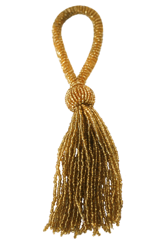 Gold Tassel Napkin Rings