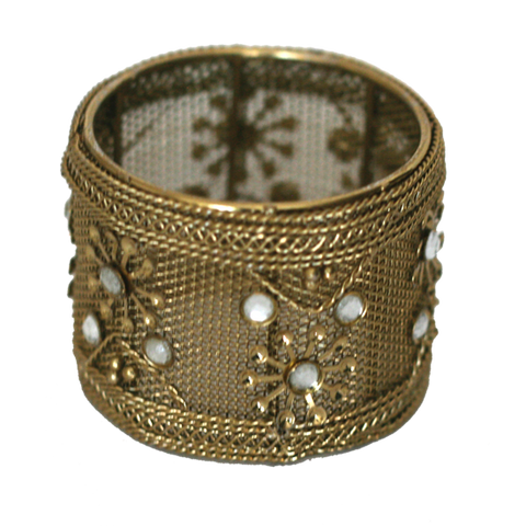 Gold Filigree Napkin Rings