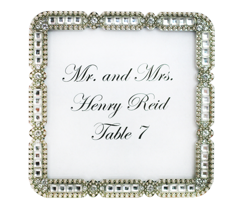 3 x 3 Crystal and Silver Picture Frame
