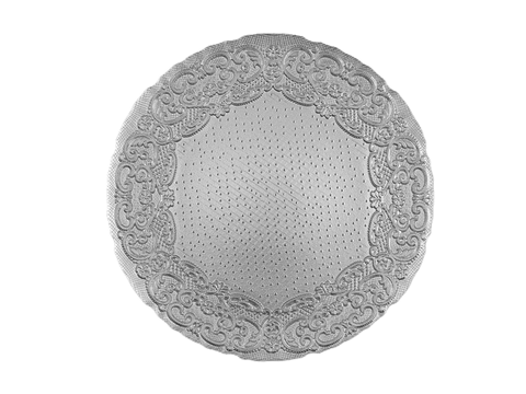 Lace Silver Charger