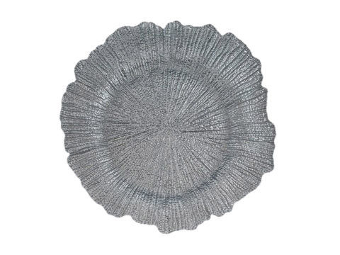 Sea Sponge Silver Charger