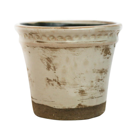 Small Glazed Terracotta Pot