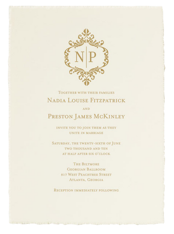Betsy White Love Logo #13 Wedding Invitation