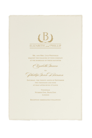 Betsy White Love Logo #6 Wedding Invitation