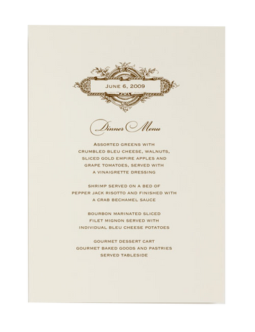 Betsy White Lois Menu