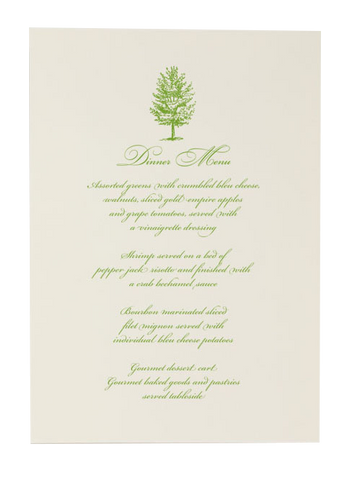 Betsy White Aubrey Menu