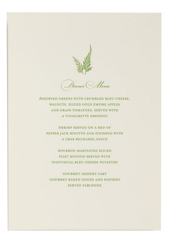 Betsy White Charlotte Menu