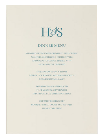 Betsy White Love Logo #9 Menu