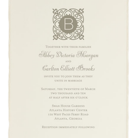Betsy White Love Logo #20 Wedding Invitation