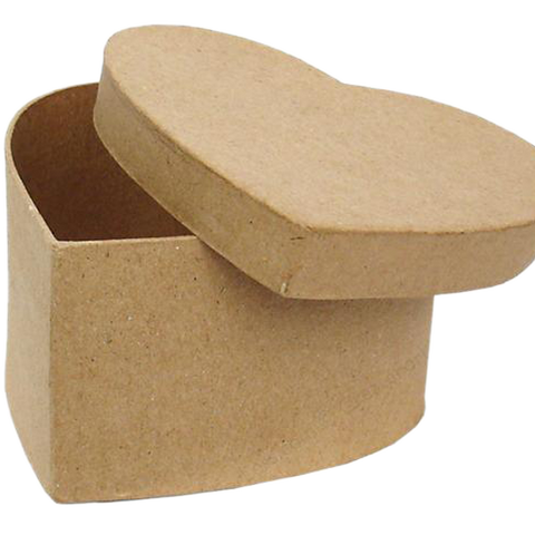 Paper Mache Heart Boxes