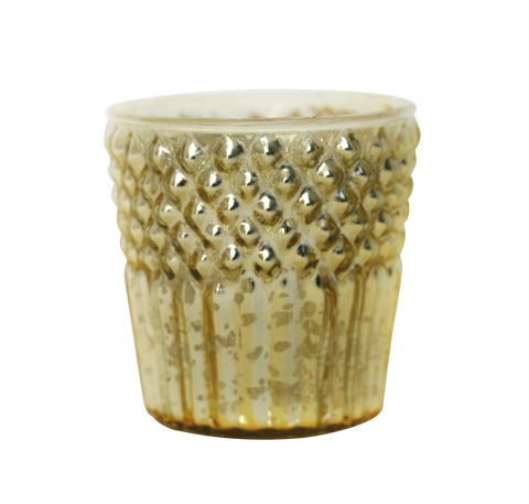 Gold Mercury Glass Votive