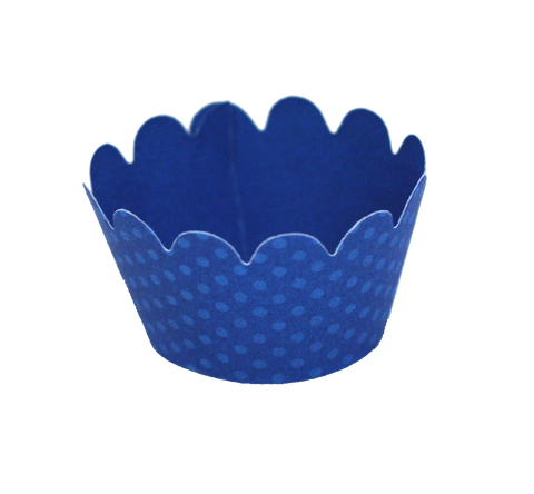 Royal Blue Mini Cupcake Wrappers