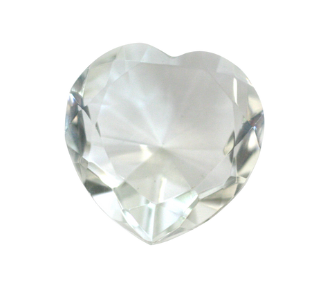 Crystal Heart Paperwieght