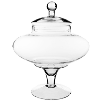 13.5" Glass Apothecary Jar