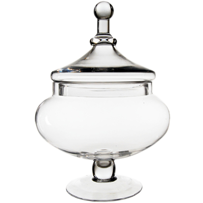 15"  Glass Apothecary Jar