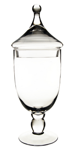 16.5"  Glass Apothecary Jar