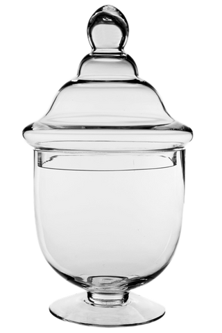 14.25" Glass Apothecary Jar
