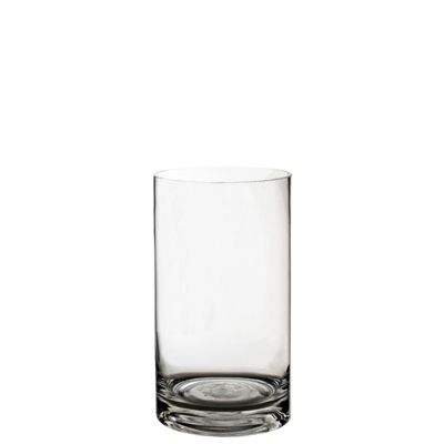 Clear Glass Cylinder Vases, 12"
