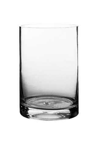 Clear Glass Cylinder Vases, 6"