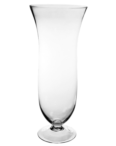 19.5" Clear Trumpet Pilsner Vase