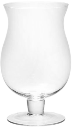 Footed Clear Glass Hurricane