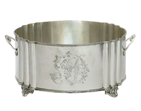 Antique Reproduction Nickle Planter