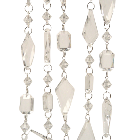 Clear Acrylic Beaded Garland