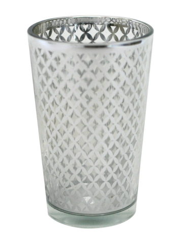 Silver Lattice Votive Holders, 4"