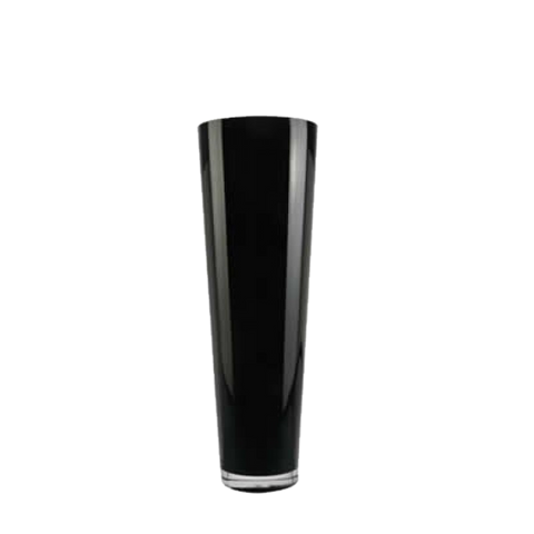 Black Taper Down Cylinder Vases