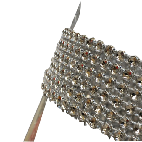 Diamond Rhinestone Ribbon Wrap