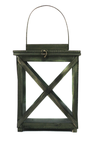 Criss Cross Wooden Lantern