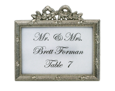 Nickel Place Card Frames