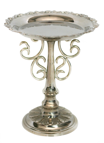 Ornate Silver Pedestal Dish