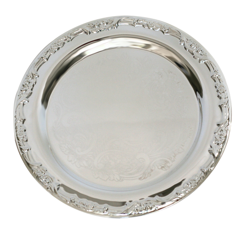 Ornate Silver Plate Tray
