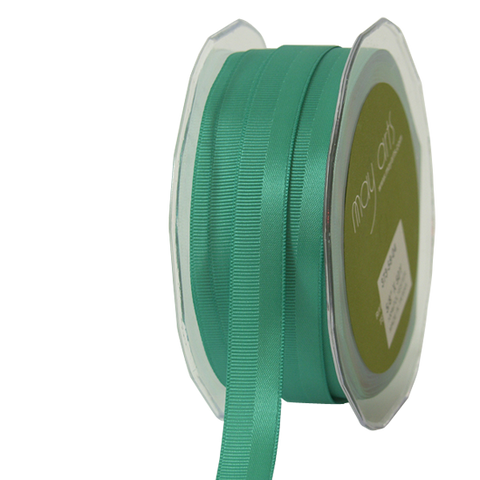 5/8" Teal Grosgrain and Satin Ribbon