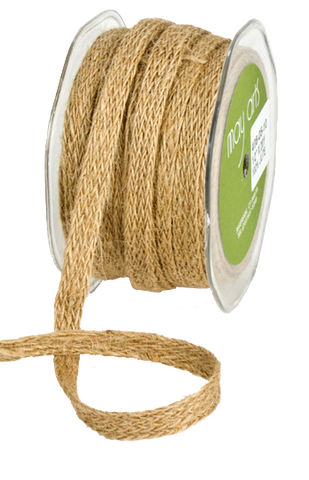 1.5" Natural Woven Burlap Ribbon