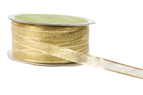 3/8" Metallic Gold Ribbon