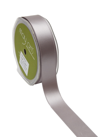 1.5" Silver Double Faced Satin Ribbon