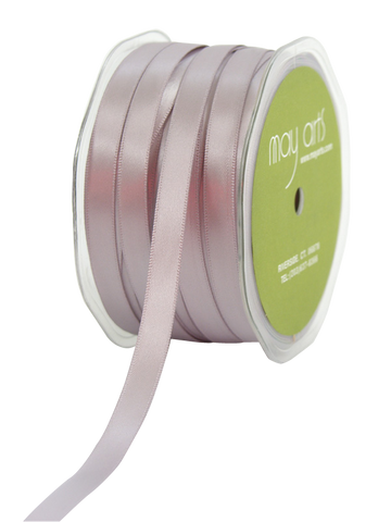 3/8" Silver Double Faced Satin Ribbon
