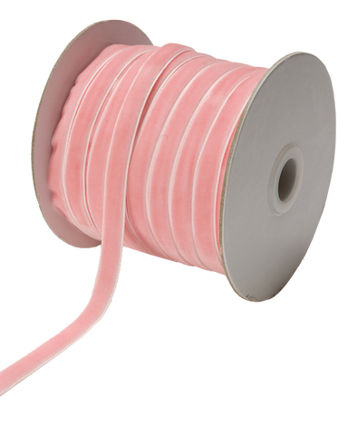 3/8" Pink Velvet Ribbon