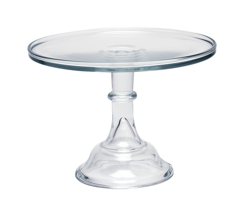 9" Clear Crystal Cake Plate