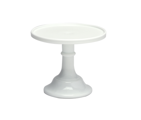 9" Milk Glass Pedestal Cake Plate