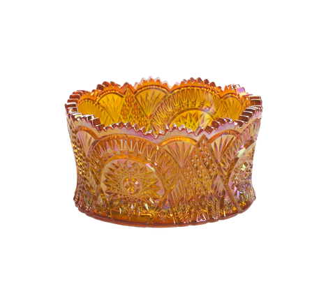 Amber Glass Candy Dish