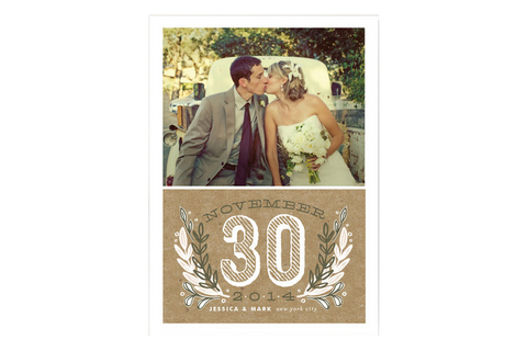 Minted Chalkboard Save the Date Card