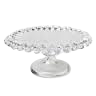 Ruffled Glass Cake Plate