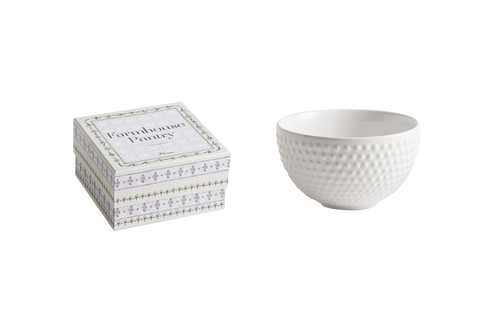 White Hobnail Bowl